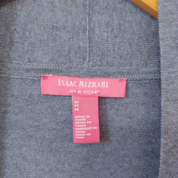 ISAAC Mizrahi Gray Duster Cardigan Size M - Picture 7 of 16